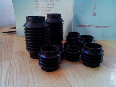 供應萬力橡膠防塵套,防水套橡膠防塵套,防水套,伸縮套圖片_高清圖_細節(jié)圖-深州萬力橡膠膠木加工廠